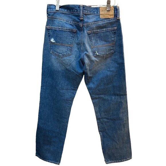 Abercrombie & Fitch A&F Classic Straight Distressed Denim Jeans Mens 28x30‎ - Picture 3 of 6
